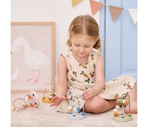 VIGA PolarB Drewniany Poręczny Labirynt Przeplatanka Pętla Motoryczna 1szt