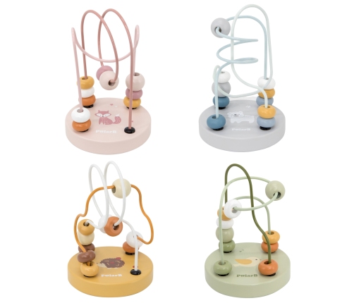 VIGA PolarB Drewniany Poręczny Labirynt Przeplatanka Pętla Motoryczna 1szt