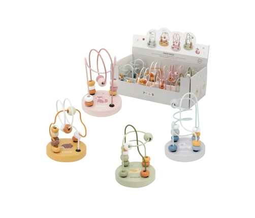 VIGA PolarB Drewniany Poręczny Labirynt Przeplatanka Pętla Motoryczna 1szt