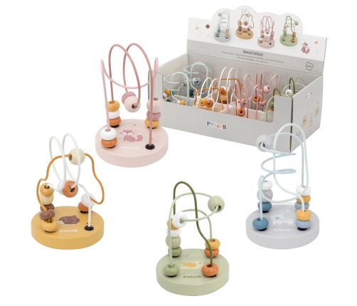 VIGA PolarB Drewniany Poręczny Labirynt Przeplatanka Pętla Motoryczna 1szt