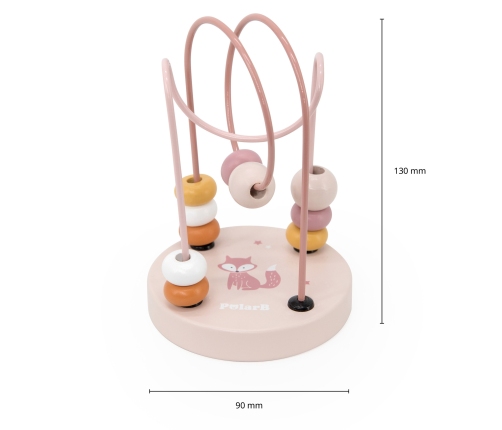 VIGA PolarB Drewniany Poręczny Labirynt Przeplatanka Pętla Motoryczna 1szt