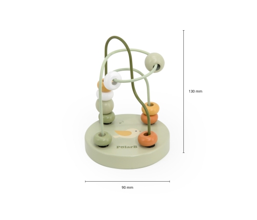 VIGA PolarB Drewniany Poręczny Labirynt Przeplatanka Pętla Motoryczna 1szt