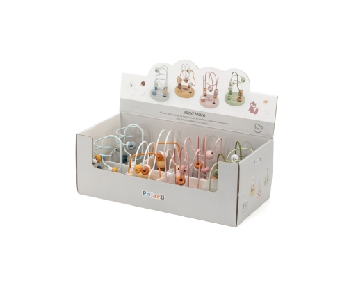 VIGA PolarB Drewniany Poręczny Labirynt Przeplatanka Pętla Motoryczna 1szt