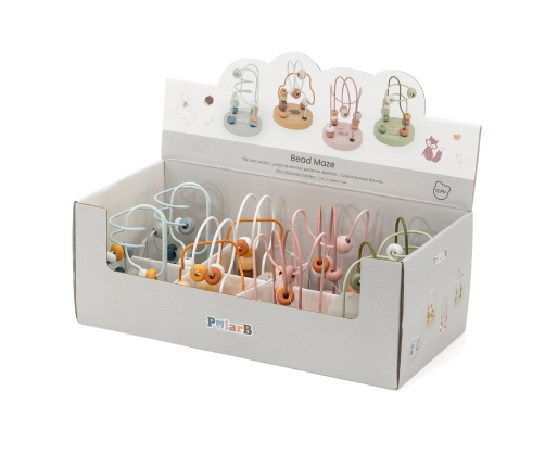 VIGA PolarB Drewniany Poręczny Labirynt Przeplatanka Pętla Motoryczna 1szt