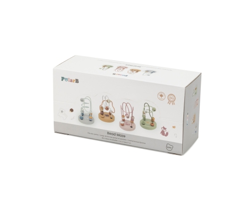 VIGA PolarB Drewniany Poręczny Labirynt Przeplatanka Pętla Motoryczna 1szt