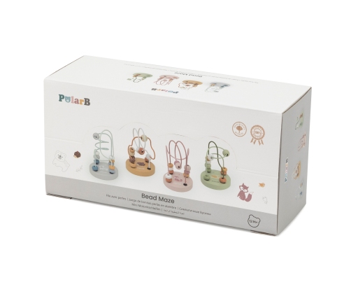 VIGA PolarB Drewniany Poręczny Labirynt Przeplatanka Pętla Motoryczna 1szt