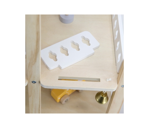 VIGA Zestaw Drewniany Domek dla Lalek z Laleczkami i Akcesoriami