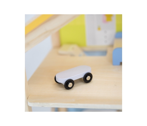 VIGA Zestaw Drewniany Domek dla Lalek z Laleczkami i Akcesoriami