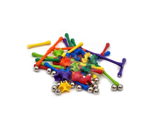 WOOPIE Klocki Magnetyczne Konstrukcyjne Układanka 110 el._4SZT