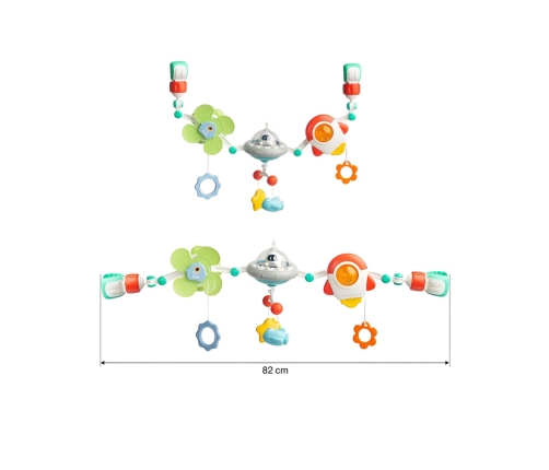 WOOPIE BABY Pałąk Łuk Zawieszka do Łóżeczka Wózka Fotelika Kosmos