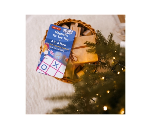 WOOPIE Magnetyczna Gra 2w1 Kółko I Krzyżyk + Gra 4 w Lini MINI