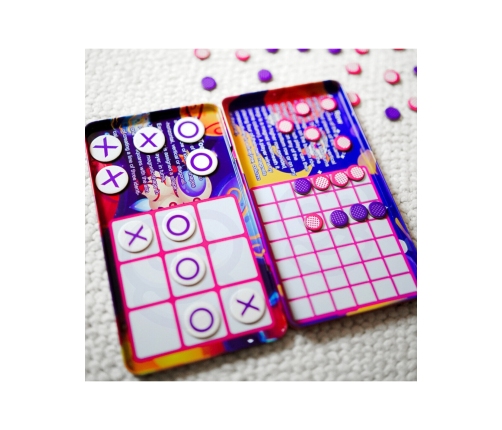 WOOPIE Magnetyczna Gra 2w1 Kółko I Krzyżyk + Gra 4 w Lini MINI