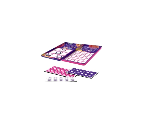 WOOPIE Magnetyczna Gra 2w1 Kółko I Krzyżyk + Gra 4 w Lini MINI