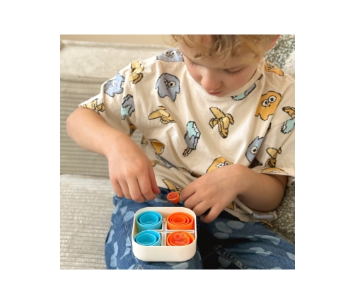 WOOPIE Przenośna Gra Logiczna Kółko i Krzyżyk Kotki w Pudełku