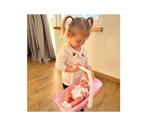 WOOPIE ROYAL Zestaw Lalka Bobas 30,5 cm + Nosidełko Różowe