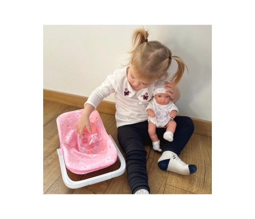 WOOPIE ROYAL Zestaw Lalka Bobas 30,5 cm + Nosidełko Różowe