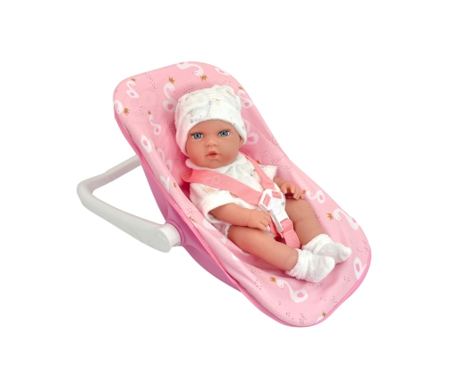 WOOPIE ROYAL Zestaw Lalka Bobas 30,5 cm + Nosidełko Różowe