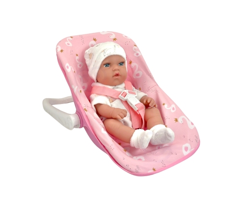 WOOPIE ROYAL Zestaw Lalka Bobas 30,5 cm + Nosidełko Różowe