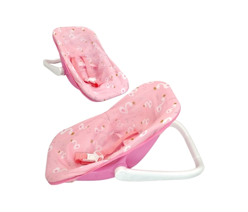 WOOPIE ROYAL Zestaw Lalka Bobas 30,5 cm + Nosidełko Różowe