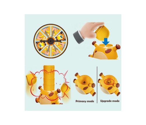 WOOPIE Gra Zręcznościowa Żyrafka Układanie Kubeczków