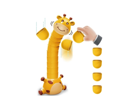 WOOPIE Gra Zręcznościowa Żyrafka Układanie Kubeczków