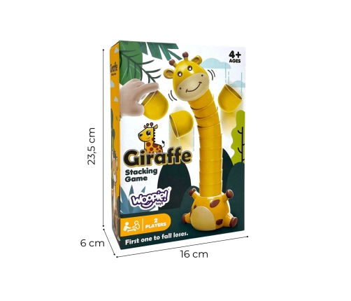WOOPIE Gra Zręcznościowa Żyrafka Układanie Kubeczków