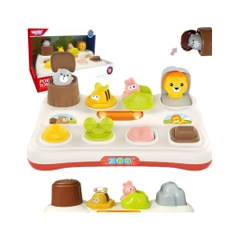 WOOPIE BABY Zabawka Edukacyjna Wyskakujące Zwierzątka ZOO Pop Up