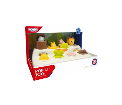WOOPIE BABY Zabawka Edukacyjna Wyskakujące Zwierzątka ZOO Pop Up