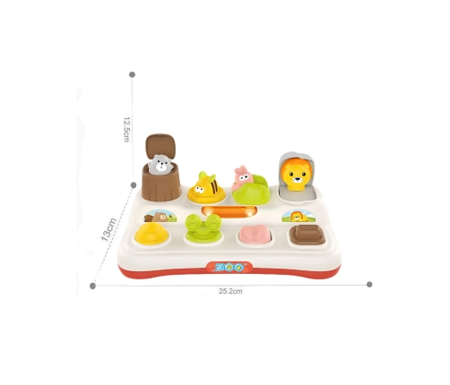 WOOPIE BABY Zabawka Edukacyjna Wyskakujące Zwierzątka ZOO Pop Up