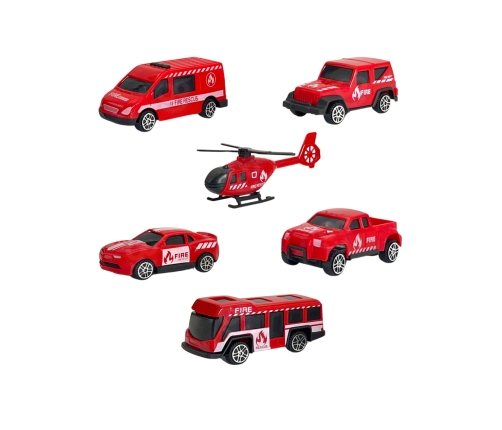 WOOPIE Zestaw Ciężarówka Transporter 3w1 Czerwony 11 el.