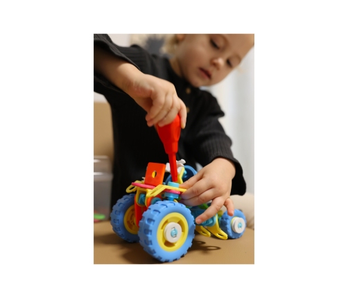 WOOPIE Zestaw Pojazdów Klocki Konstrukcyjny 6w1 STEM