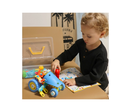 WOOPIE Zestaw Pojazdów Klocki Konstrukcyjny 6w1 STEM