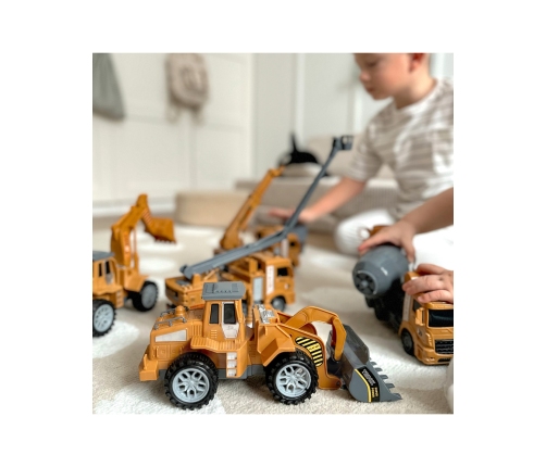 WOOPIE Wielki Zestaw Auta Budowlane 6w1