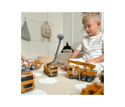 WOOPIE Wielki Zestaw Auta Budowlane 6w1