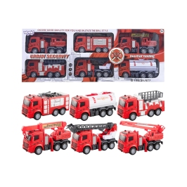 WOOPIE Zestaw Auta Straż Pożarna 6w1