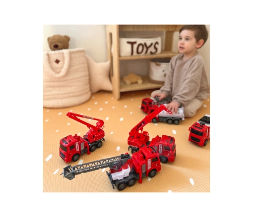 WOOPIE Zestaw Auta Straż Pożarna 6w1