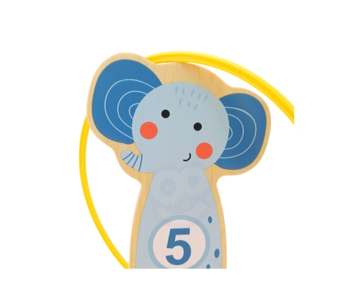 TOOKY TOY Rzut do Celu Drewniana Gra Zręcznościowa Obręcze 15 el.