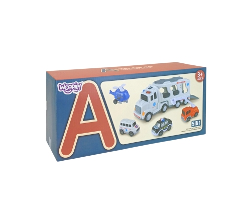 WOOPIE Laweta Drogowa zestaw 5 Aut - Ambulans