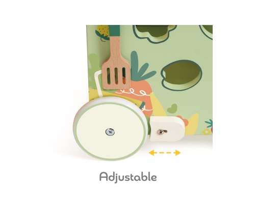 Classic World Drewniana Kuchnia 2w1 Pchacz Odkręcane Koła