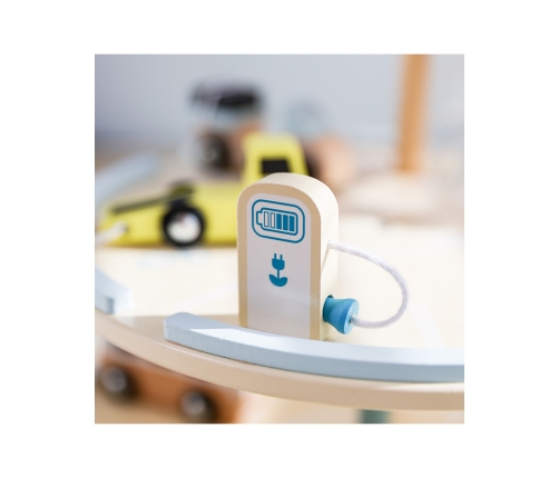 CLASSIC WORLD Drewniany 3 Poziomowy Garaż XL z Windą 