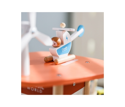 CLASSIC WORLD Drewniany 3 Poziomowy Garaż XL z Windą 