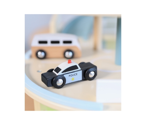 CLASSIC WORLD Drewniany 3 Poziomowy Garaż XL z Windą 