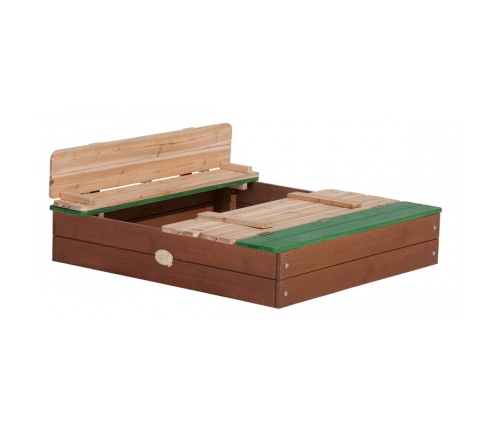 Ella Sandpit AXI wooden sandbox with benches