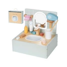 TOOKY TOY Toilet Bathroom Toaleta Drewniana Łazienka z Akcesoriami