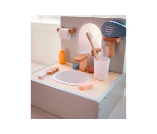 TOOKY TOY Toilet Bathroom Toaleta Drewniana Łazienka z Akcesoriami