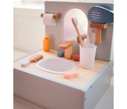 TOOKY TOY Toilet Bathroom Toaleta Drewniana Łazienka z Akcesoriami