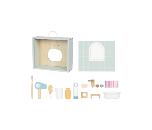 TOOKY TOY Toilet Bathroom Toaleta Drewniana Łazienka z Akcesoriami