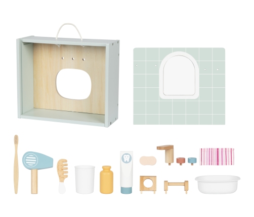 TOOKY TOY Toilet Bathroom Toaleta Drewniana Łazienka z Akcesoriami