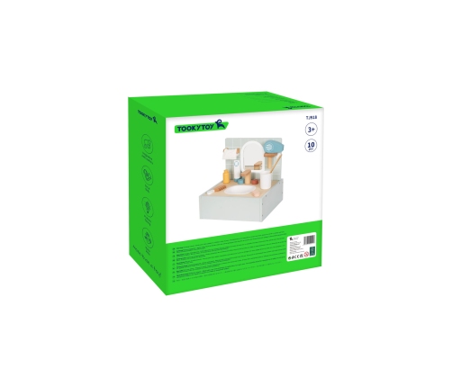 TOOKY TOY Toilet Bathroom Toaleta Drewniana Łazienka z Akcesoriami