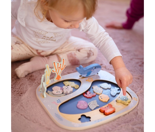 TOOKY TOY Złowić Rybkę Gra Zręcznościowa Układanka Montessori